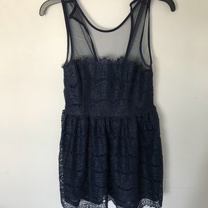 Navy lace dress